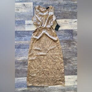 Chic Leopard Print Midi Dress